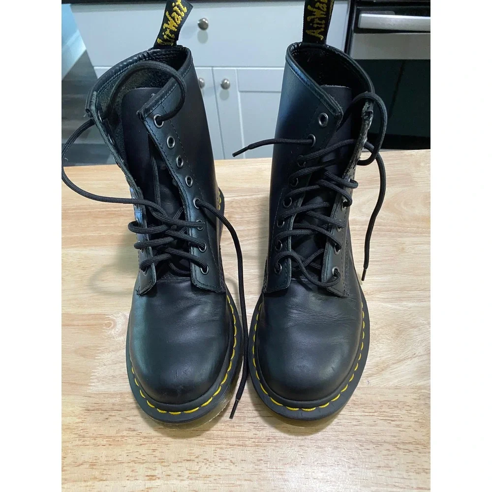 Boys Doc Martens Size 5 Black Lace Up Boots. Worn only Once. Like new.